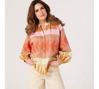 Izabel London Colour Block Cotton Blouse