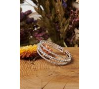 Izabel London Women's Diamante Detail Dainty Bracelet in Silver Izabel London Silver One Size