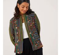 Izabel London Embriodered Jacket KHAKI MIX SIZE 10