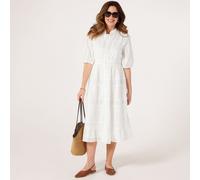 Izabel London Embroidered Midi Dress ROSE SIZE 10