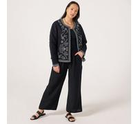 Izabel London Embroidered Reversable Jacket BLACK SIZE 10