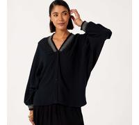 Izabel London Embroidered Shirt BLACK MEDIUM