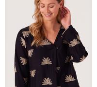 Izabel London Embroidered Shirt BLACK SIZE 10