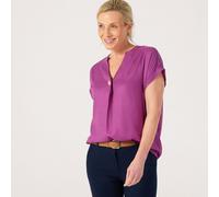Izabel London Feature Button Top CORAL SIZE 10