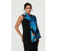 Izabel London Floral Border Print Shawl Scarf