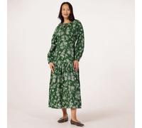 Izabel London Floral Drop Waist Tie Neck Maxi Dress BLACK SIZE 10