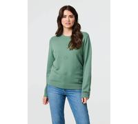 Izabel London Floral Gemstone Embellished Jumper In Light Green Light Green 10