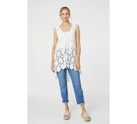 Floral Lace Tie Front Cardigan Izabel London White M/L