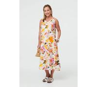 Izabel London Floral Sleeveless V-Neck Midi Dress Multi