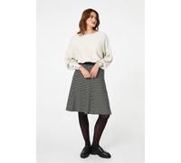 Izabel London Women's Geo Print High Waist Knee Length Skirt | Size: 10 Izabel London Multicolor 10