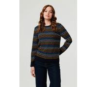 Izabel London Women's Geo Print Long Sleeve Slim Jumper | Size: Medium Izabel London Multicolor M