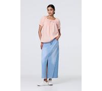 Izabel London Gingham Check Puff Sleeve Blouse In Pink Pink 10