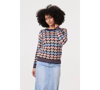 Izabel London Heart Print Long Sleeve Jumper Multi 10