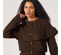 Izabel London Layered Detail Cardigan CHARCOAL SIZE 10