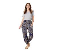 Mosaic Print Pocket Detail Pants Izabel London Blue 8