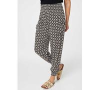 Izabel London Multi Black Mosaic Print Shirred Harem Pants Multi Black