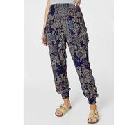 Izabel London Multi Navy Mosaic Print Pocket Detail Pants Navy Multi