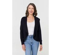 Izabel London Open Front Relaxed Waterfall Cardigan - 16 - Navy