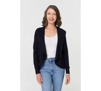 Izabel London Open Front Relaxed Waterfall Cardigan - 18 - Navy