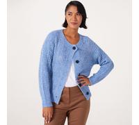 Izabel London Open Knit Cardigan BLUE SIZE 10