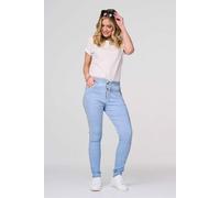 Izabel London Plain Skinny Tie Waist Trousers In Blue Blue 16