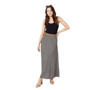 Izabel London Printed A-Line Belt Maxi Skirt for Women UK with high Waist, Belt Detail and Maxi Length Hem.
