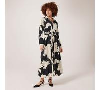 Izabel London Printed Dress BLACK,WHITE SIZE 10