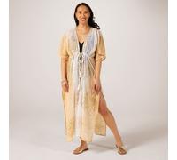Izabel London Printed Long Kaftan Dress NATURAL MULTI SIZE 10