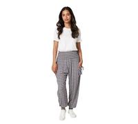 Izabel London Printed Pull On Harem Pants for Women UK with high Waist, Pockets and Tapered Full Length Hem.