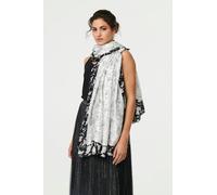 Izabel London Reversible Floral Long Shawl Scarf