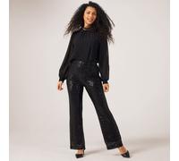 Izabel London Sequin Trouser BLACK SIZE 10
