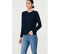 Izabel London Slim Fit Textured Knit Jumper - 10 - Navy