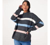 Izabel London Stripe Jumper BEIGE BRIGHT SIZE 12