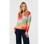 Izabel London Women's Striped Long Sleeve Textured Cardigan | Size: S/M Izabel London Multicolor S/M