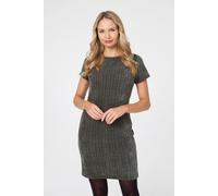 Izabel London Women's Textured Cap Sleeve Short Bodycon Dress in Khaki | Size: 12 Izabel London Khaki 12