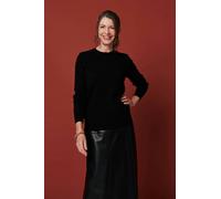 Izabel London Textured Knit Slim Fit Jumper - Black - 14