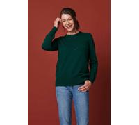 Izabel London Textured Knit Slim Fit Jumper - Green - 10
