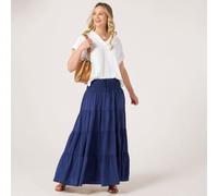 Izabel London Tiered Skirt NAVY SIZE 10