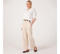 Izabel London Wide Leg Trouser with Belt BLACK SIZE 10