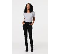 Izabel London Women's Denim Skinny Ankle Grazer Leggings in Black | Size: 16