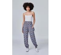 Mosaic Print Harem Pants Izabel London Blue 10