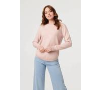 Izabel London Women's Sparkle Detail Floral Embroidered Jumper in Pink | Size: 10 Izabel London Pink 10