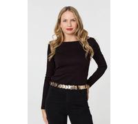 Izabel London Two Tone Metallic Coin Detail Belt In Metallics Metallics One Size