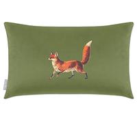 Izabela Peters Cushions With Covers, Eco-Friendly Velvet, 60 x 40 cm, Fox - Sage, for Chair, Sofa, Seat