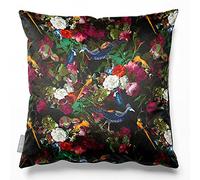Izabela Peters Cushions With Covers Included, Filled Cushion, Eco-Friendly Velvet Cushions, 40 cm, Manor House Garden - Charcoal, Chair Cushions, Sofa Cushions, Seat Cushions