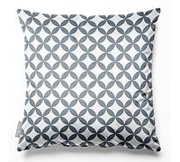 Izabela Peters Cushions With Covers Included, Filled Cushion, Eco-Friendly Velvet Cushions, 45 cm, Bahia - Grey & White, Chair Cushions, Sofa Cushions, Seat Cushions, Large Cushions