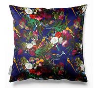 Izabela Peters Cushions With Covers Included, Filled Cushion, Eco-Friendly Velvet Cushions, 50 cm, Manor House Garden - Midnight, Chair Cushions, Sofa Cushions, Seat Cushions