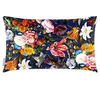 Izabela Peters Cushions With Covers Included, Filled Cushion, Eco-Friendly Velvet Cushions, 50 x 30 cm, Floral Dream - Midnight, Chair Cushions, Sofa Cushions, Seat Cushions