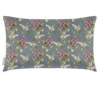 Izabela Peters Cushions With Covers Included, Filled Cushion, Eco-Friendly Velvet Cushions, 50 x 30 cm, Evening Garden - French Grey, Chair Cushions, Sofa Cushions, Seat Cushions