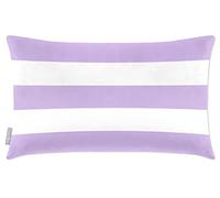 Izabela Peters Cushions With Covers Included, Filled Cushion, Eco-Friendly Velvet Cushions, 50 x 30 cm, 3 Stripes Horizontal - Violet, Chair Cushions, Sofa Cushions, Seat Cushions